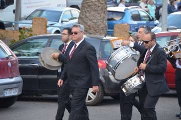 Procesión religiosa por el Valle de Jinámar-Telde (Foto F.J. Santana)